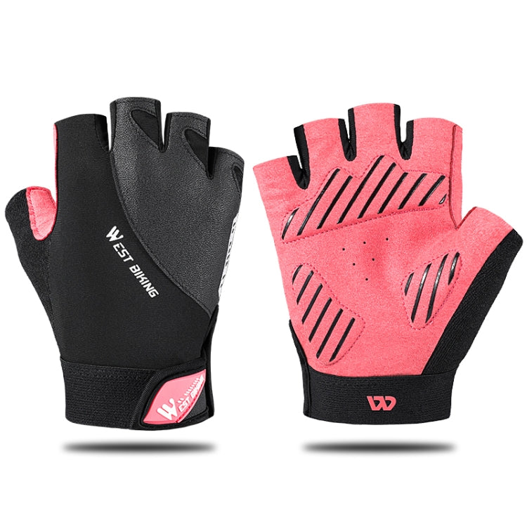 WEST BIKING YP0211210 산악 자전거 장갑 하프 핑거 통기성 미끄럼 방지 장갑 라이딩 장비, M, L, XL