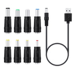 DC 전원 코드 USB 다기능 교체 플러그 USB 충전 케이블, 8 in 1, 11 in 1