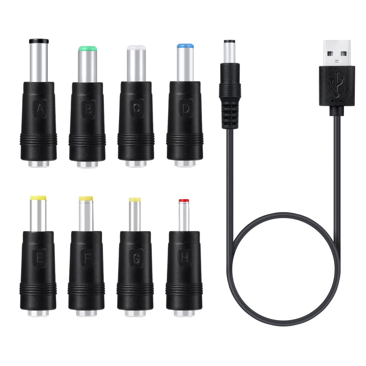 DC 전원 코드 USB 다기능 교체 플러그 USB 충전 케이블, 8 in 1, 11 in 1