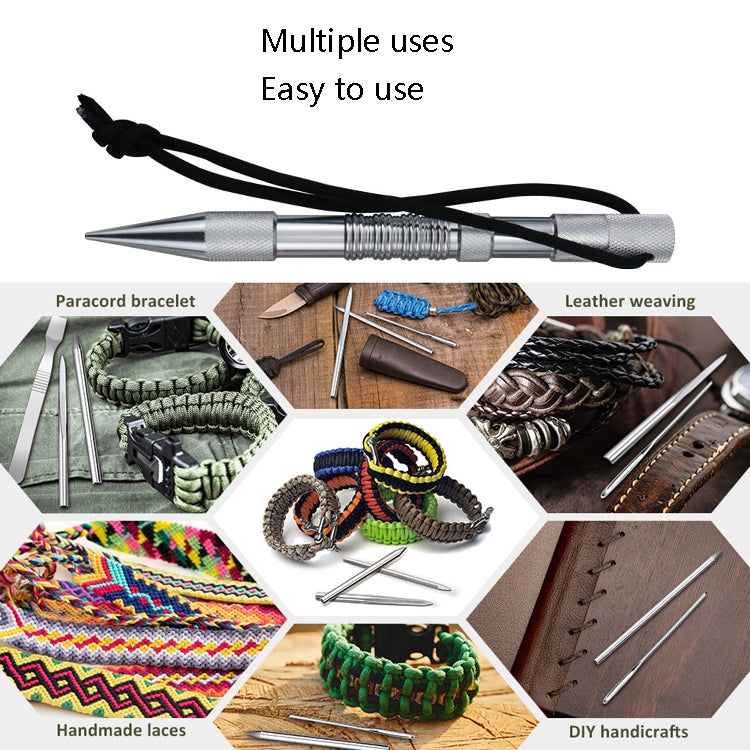 Umbrella Rope Needle Marlin Spike Bracelet DIY Weaving Tool, Specification:, 4 PCS / Set Black, 4 PCS / Set Silver, 5 PCS / Set Black, 5 PCS / Set Silver, 6 PCS / Set Black, 6 PCS / Set Silver, 7 PCS / Set Black, 7 PCS / Set Silver, 9 PCS / Set Black  ...