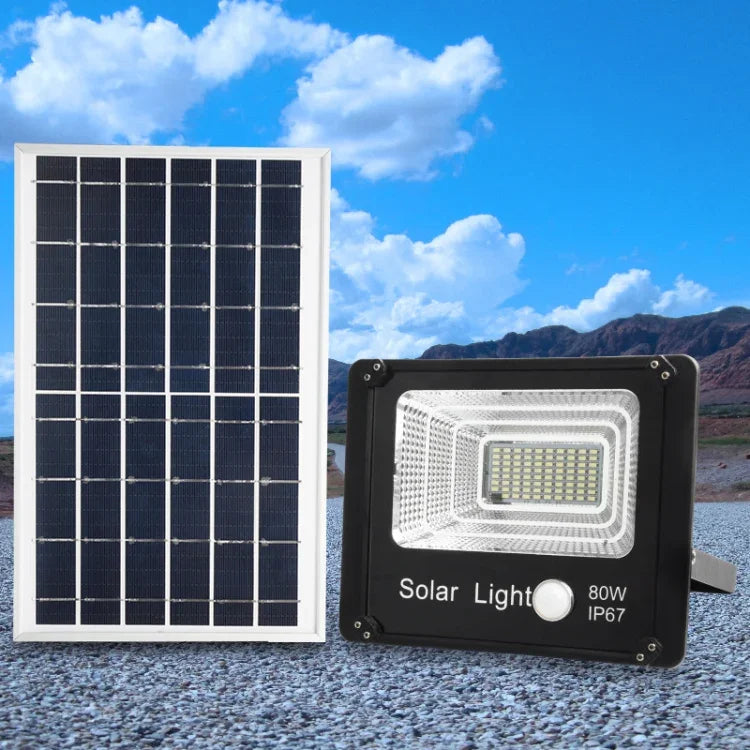 야외 태양광 투광등 리모컨 센서 방수 벽등, 50W, 80W, 120W, 150W