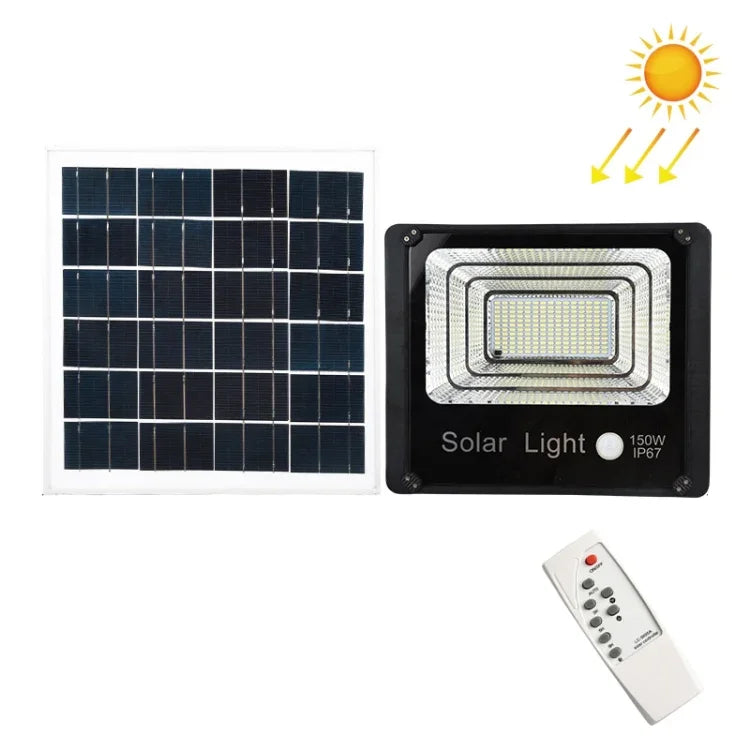 야외 태양광 투광등 리모컨 센서 방수 벽등, 50W, 80W, 120W, 150W