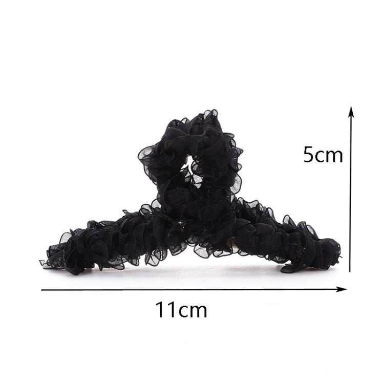 Resin Material Spring Hair Clip, Colour: 25 Yellow Net Yarn, 20 Black Net Yarn, 21 Pink Net Yarn, 22 Lake Blue Net Yarn, 23 Light Purple Net Yarn