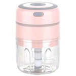 ZM-14 가정용 미니 무선 전기 마늘 다지기, 흰색 100ml, 녹색 100ml, 분홍 100ml, 하이컵 흰색 250ml, 하이컵 녹색 250ml, 하이컵 분홍 250ml, 흰색 유리 300ml, 녹색 유리 300ml, 분홍 유리 300ml, 흰색 하이컵 250ml + 소컵 100ml