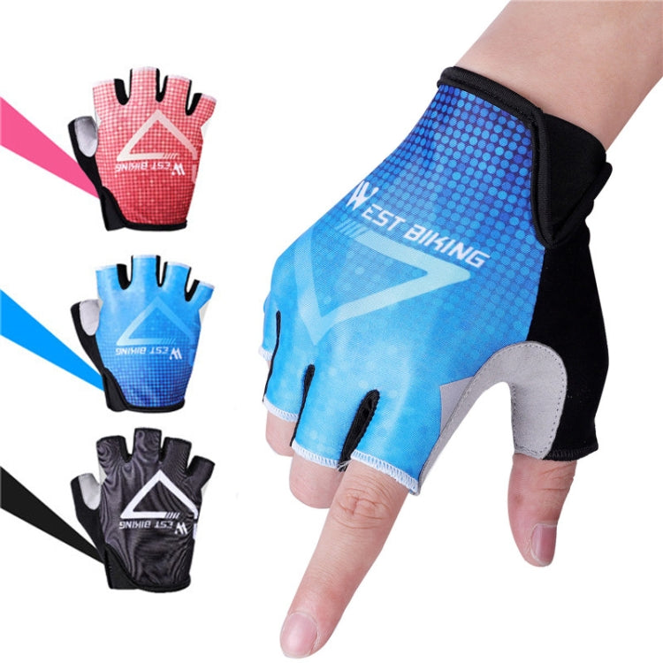 WEST BIKING YP0211215 라이딩 장갑 여름 하프 핑거 통기성 야외 사이클링 장갑, M, L, XL, XXL