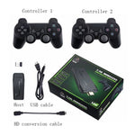 M8 무선 HDMI 아케이드 게임 홈 TV 미니 게임기 2 x 게임패드 포함, M8 32G (무선), M8 64G (무선)