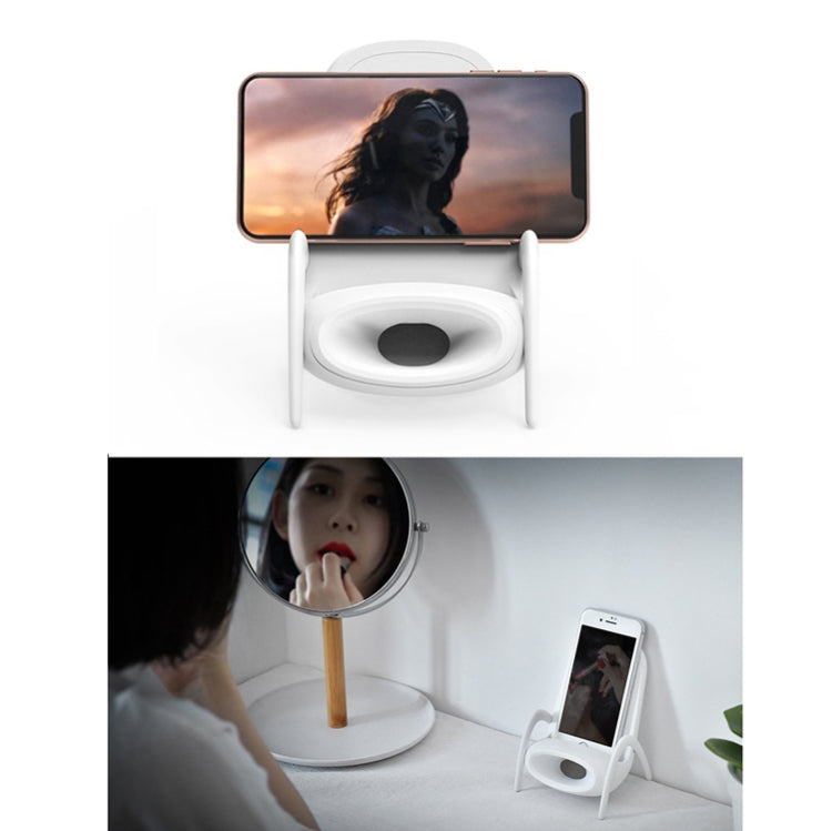 WC001 Magnaphon 무선 충전기 아이폰 및 기타 안드로이드 휴대폰용, 화이트, 블랙