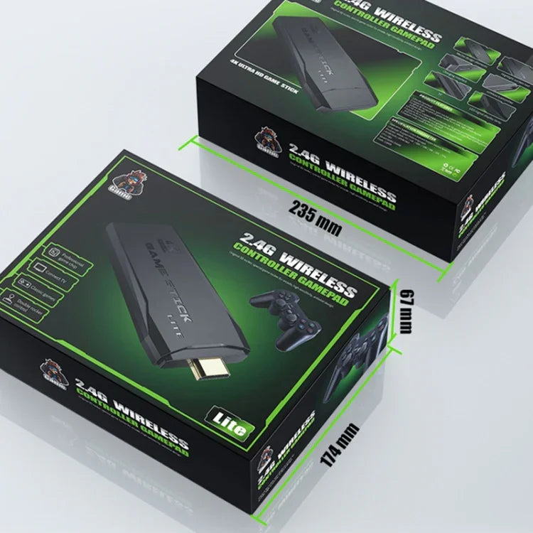 Y3 Lite 무선 더블 HD 게임 콘솔, 32G 3000 게임, 64G 10,000 게임