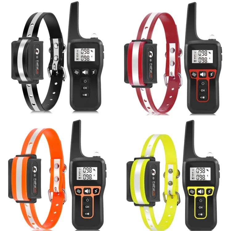 PaiPaitek PD529 리모컨 개 훈련 기기 음성 제어 짖음 방지 기기 개 훈련 기기, PD529 (블랙), PD529 (레드), PD529 (오렌지), PD529 (옐로우)