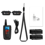 PaiPaitek PD526V-2 1 In 2 100단계 소리 진동 원격 제어 훈련용 개 장치 짖음 방지 장치 전자 원격 제어 목걸이, PD526V-2