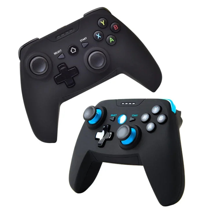 CX-X1 2.4GHz + 블루투스 4.0 무선 게임 컨트롤러 핸들 안드로이드 / iOS / PC / PS3용, 싱글 핸들 (블루), 핸들 + 브래킷 (블루), 핸들 + 브래킷 + 리시버 (블루)