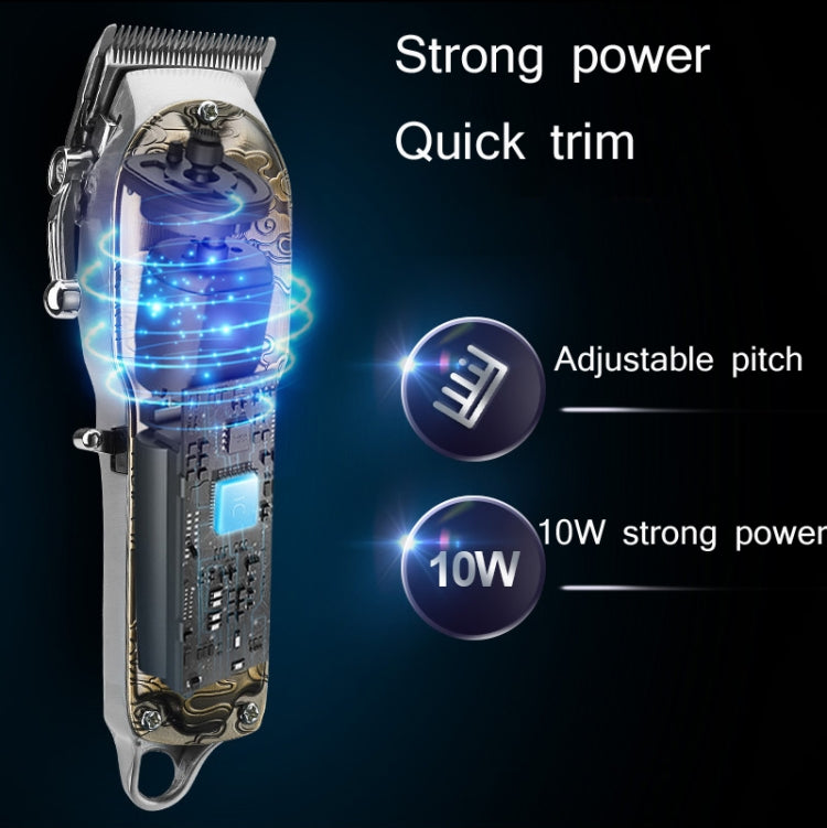 RESUXI Retro Piaget Hair Clipper LCD Digital Display High-Power Hair Clipper, JM-106 EU Plug
