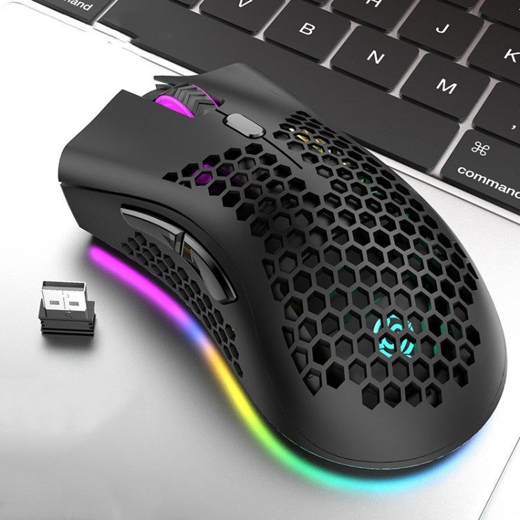 K-Snake BM600 1600 DPI 7키 홀로우 경량 무선 충전 RGB 컬러풀 게이밍 마우스, 무선 BM600 블랙, 무선 BM600 화이트, 무선 BM600 핑크, 무선 BM600 시안