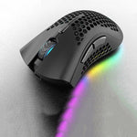 K-Snake BM600 1600 DPI 7키 홀로우 경량 무선 충전 RGB 컬러풀 게이밍 마우스, 무선 BM600 블랙, 무선 BM600 화이트, 무선 BM600 핑크, 무선 BM600 시안
