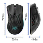 K-Snake BM600 1600 DPI 7키 홀로우 경량 무선 충전 RGB 컬러풀 게이밍 마우스, 무선 BM600 블랙, 무선 BM600 화이트, 무선 BM600 핑크, 무선 BM600 시안