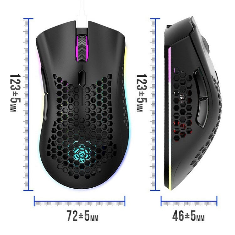 K-Snake BM600 1600 DPI 7키 홀로우 경량 무선 충전 RGB 컬러풀 게이밍 마우스, 무선 BM600 블랙, 무선 BM600 화이트, 무선 BM600 핑크, 무선 BM600 시안
