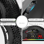 K-Snake BM600 1600 DPI 7키 홀로우 경량 무선 충전 RGB 컬러풀 게이밍 마우스, 무선 BM600 블랙, 무선 BM600 화이트, 무선 BM600 핑크, 무선 BM600 시안