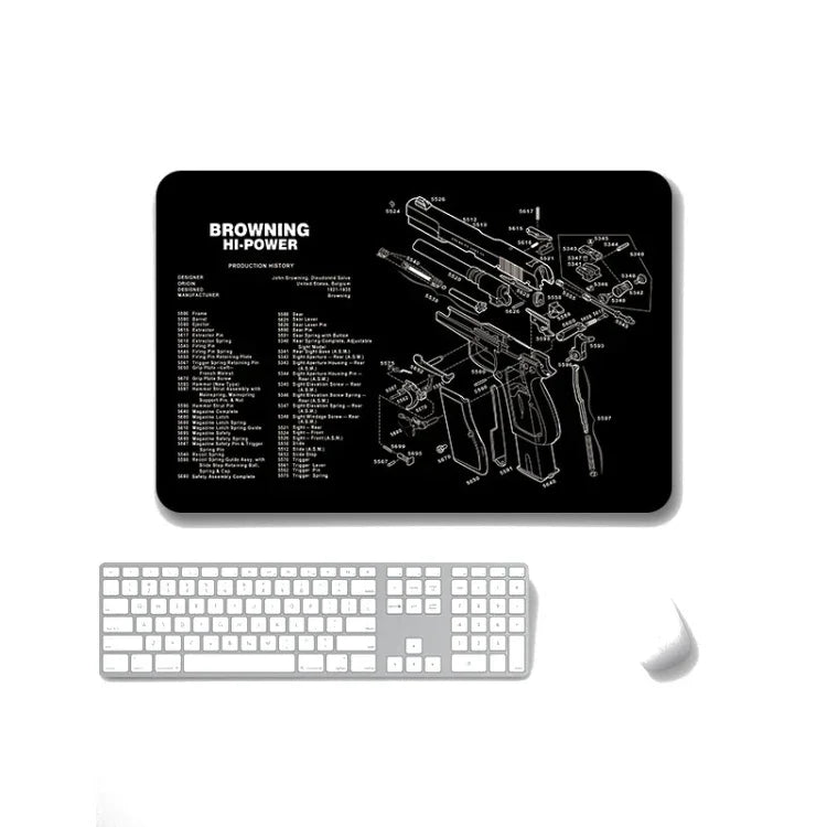 2 PCS Heat Transfer Non-Slip Single-Sided Office Gaming Mouse Pad, 2mm, 3mm, 4mm, 5mm