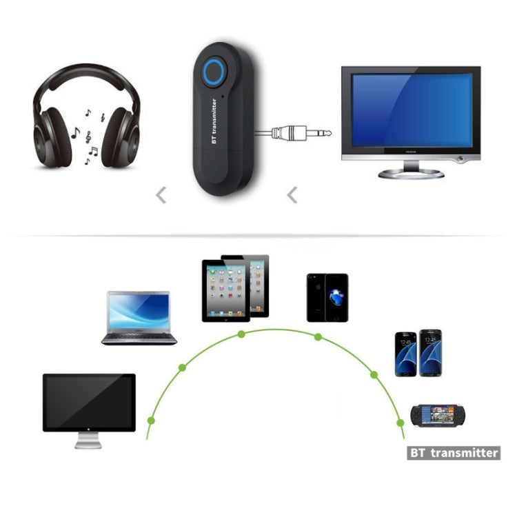 GT09S USB 블루투스 송신기 3.5mm 오디오 어댑터 TV 컴퓨터 블루투스 오디오 송신기
