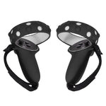 Oculus Quest 2용 GS092 핸들 컨트롤러 실리콘 보호 커버 2세트, 낙하 방지 및 분실 방지 올인클루시브 커버, GS092 블루, GS092 블랙