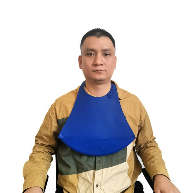 연향 노인용 실리콘 방수 턱받이 성인용 넓어진 일회용 침받이, 실리콘 방수 턱받이