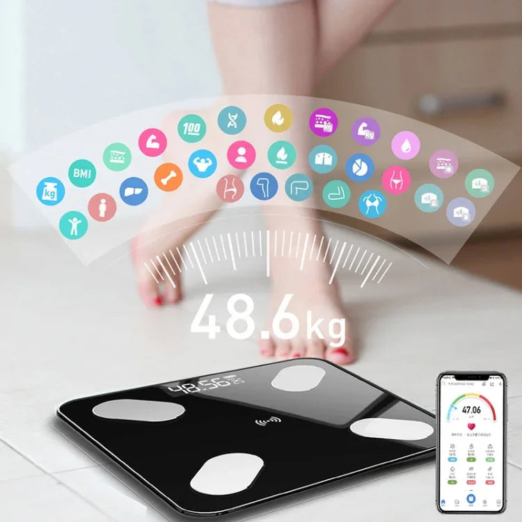 스마트 블루투스 체중계 가정용 체지방 측정 건강 체중계, 배터리 모델, 충전 모델, 태양광 + 충전 모델