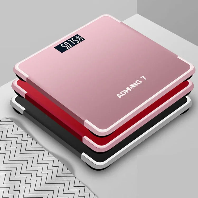 AOHANG7 Home Precision Weight Scale, Battery Version(Red), Battery Version(Rose Gold), Battery Version(Bright Black)