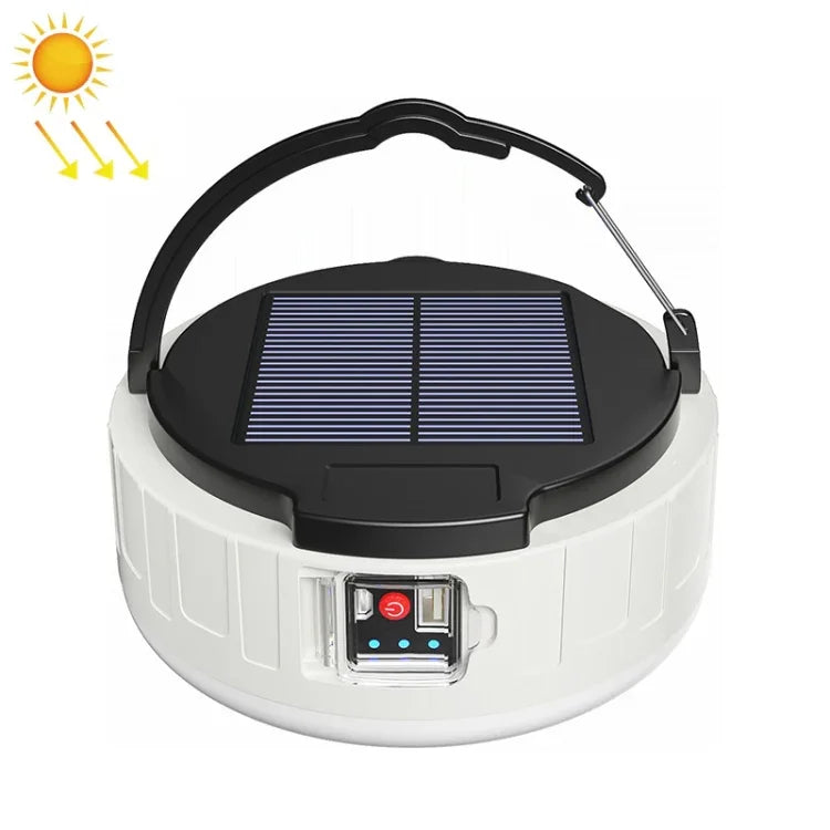 HB208 태양광 10W 37 LED 가정용 비상등 휴대용 야시장 램프 캠핑등, HB208 태양광