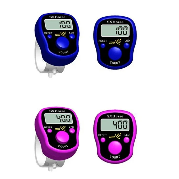 LED 발광 전자 카운터 소리 알림 기능 포함 백 단위 이후, 무작위 색상 배송, 4개 발광