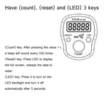 LED 발광 전자 카운터 소리 알림 기능 포함 백 단위 이후, 무작위 색상 배송, 4개 발광