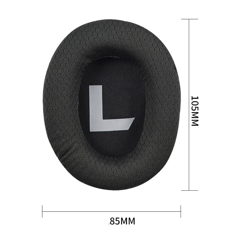 2개 Somic G936N 커맨더 헤드폰 커버 스폰지 커버 헤드셋 게이밍 이어머프용, 블랙 메시