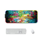 F-01 고무 열전사 RGB 발광 논슬립 마우스 패드, 300x350x4mm, 350x600x3mm, 350x600x4mm, 300x800x3mm, 300x800x4mm