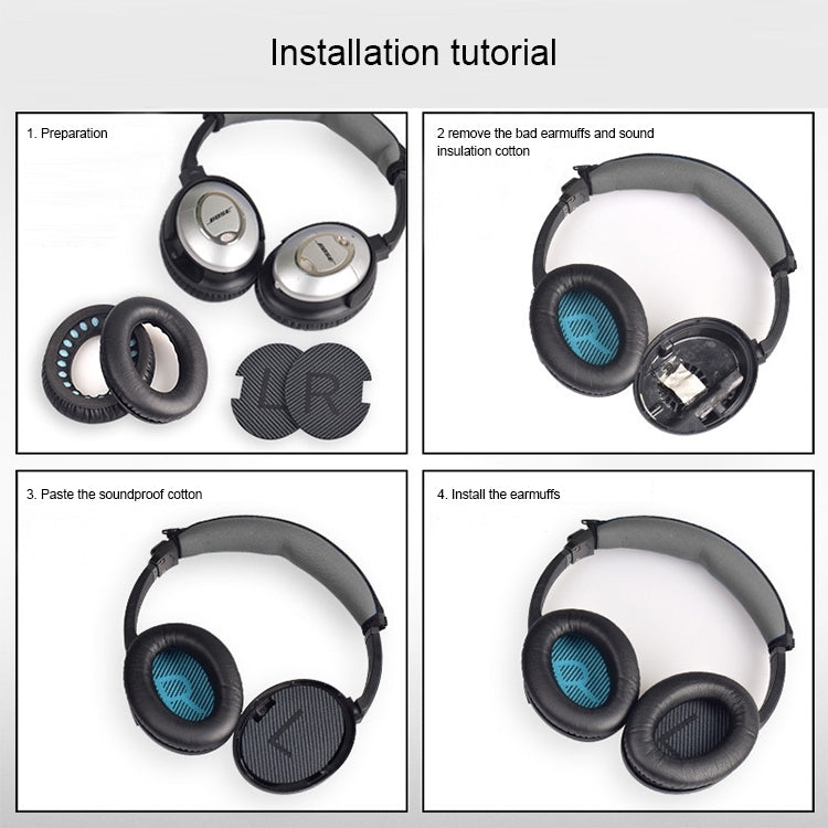 2개 헤드셋 스폰지 커버 BOSE QC15 / QC2 / QC25 / AE2 / AE2i용, 프린트 컬러 + 블루 LR, 화이트 + 블루 LR, 프린트 컬러 + 블랙, 블랙 + 블랙, 화이트 + 블랙, 프린트 컬러 + 그레이, 카키 + 그레이, 커피 + 그레이, 화이트 + 그레이, 그레이 + 그레이