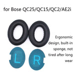 2개 헤드셋 스폰지 커버 이어머프 Bose QC25 / QC15 / QC2 / QC35 / AE2i용, 램스킨
