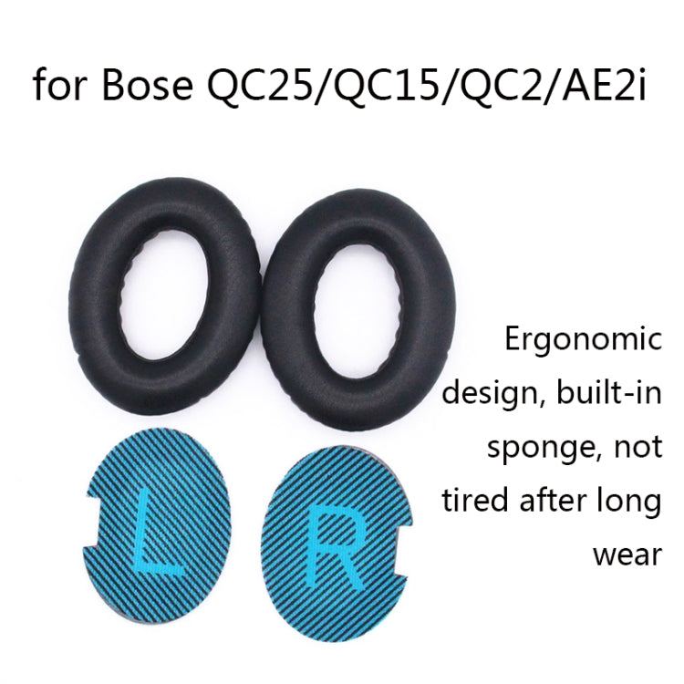 2개 헤드셋 스폰지 커버 이어머프 Bose QC25 / QC15 / QC2 / QC35 / AE2i용, 램스킨