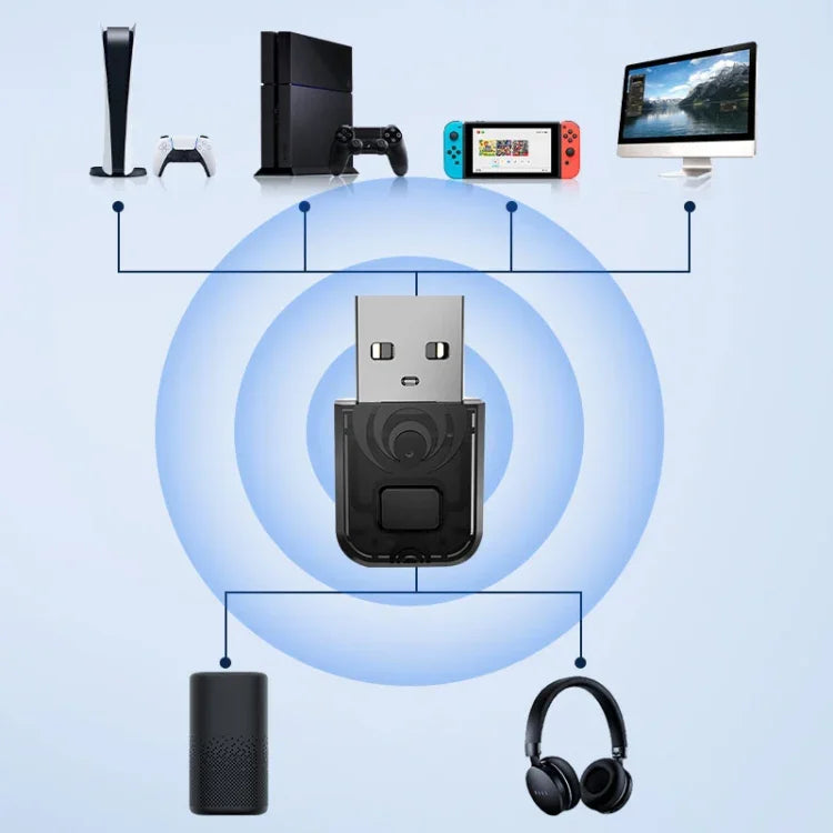 PS5 / PS4 / 스위치용 블루투스 오디오 송수신기 어댑터, PS5 / PS4 / 스위치용