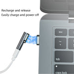 20핀 엘보 자석 USB-C / Type-C 어댑터 충전 및 4K 비디오 전송 지원, 실버, 그레이, 블랙