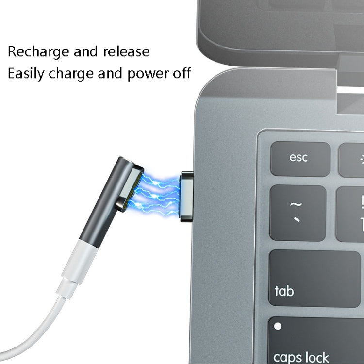 20핀 엘보 자석 USB-C / Type-C 어댑터 충전 및 4K 비디오 전송 지원, 실버, 그레이, 블랙