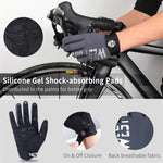 WEST BIKING YP0211214 긴 손가락 충격 흡수 미끄럼 방지 터치 스크린 장갑 사이클링 스포츠 장갑, M, L, XL