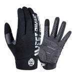 WEST BIKING YP0211214 긴 손가락 충격 흡수 미끄럼 방지 터치 스크린 장갑 사이클링 스포츠 장갑, M, L, XL