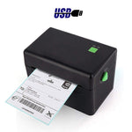 XP-108B 4인치 108mm 라벨 프린터 열 바코드 프린터 배송 라벨 프린터 UPS DHL USPS DPD POCHTA USB 바코드 제작기, EU 플러그, USB, USB + 블루투스 버전