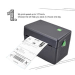 XP-108B 4인치 108mm 라벨 프린터 열 바코드 프린터 배송 라벨 프린터 UPS DHL USPS DPD POCHTA USB 바코드 제작기, EU 플러그, USB, USB + 블루투스 버전
