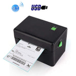 XP-108B 4인치 108mm 라벨 프린터 열 바코드 프린터 배송 라벨 프린터 UPS DHL USPS DPD POCHTA USB 바코드 제작기, EU 플러그, USB, USB + 블루투스 버전