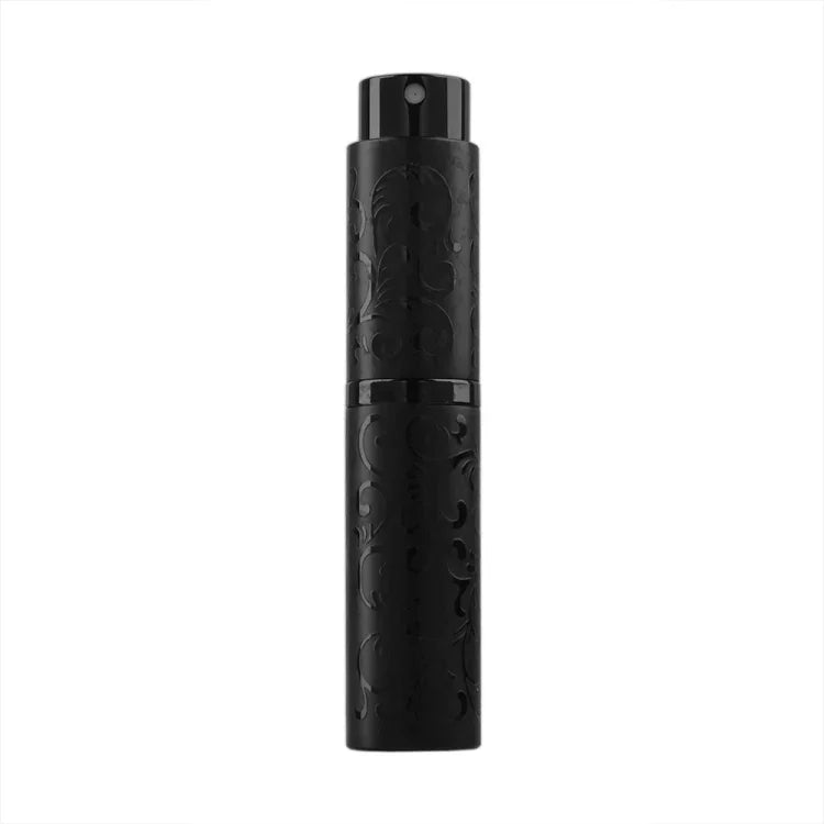 2개 세트 엠보싱 회전 향수 병 금속 분사 병 살균 알코올 스프레이 병, 10ml