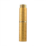 2개 세트 엠보싱 회전 향수 병 금속 분사 병 살균 알코올 스프레이 병, 10ml