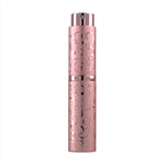 2개 세트 엠보싱 회전 향수 병 금속 분사 병 살균 알코올 스프레이 병, 10ml