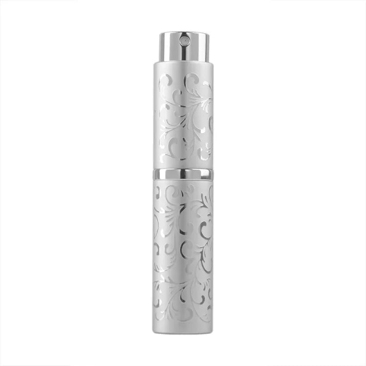 2개 세트 엠보싱 회전 향수 병 금속 분사 병 살균 알코올 스프레이 병, 10ml