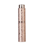 2개 세트 엠보싱 회전 향수 병 금속 분사 병 살균 알코올 스프레이 병, 10ml