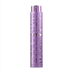 2개 세트 엠보싱 회전 향수 병 금속 분사 병 살균 알코올 스프레이 병, 10ml