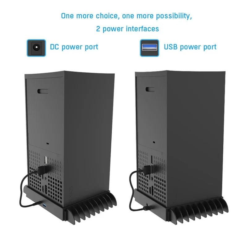 JYS X133 Multi-Function Cooling Base + Game Disc Storage For XBOXSeries X Host, JYS X133